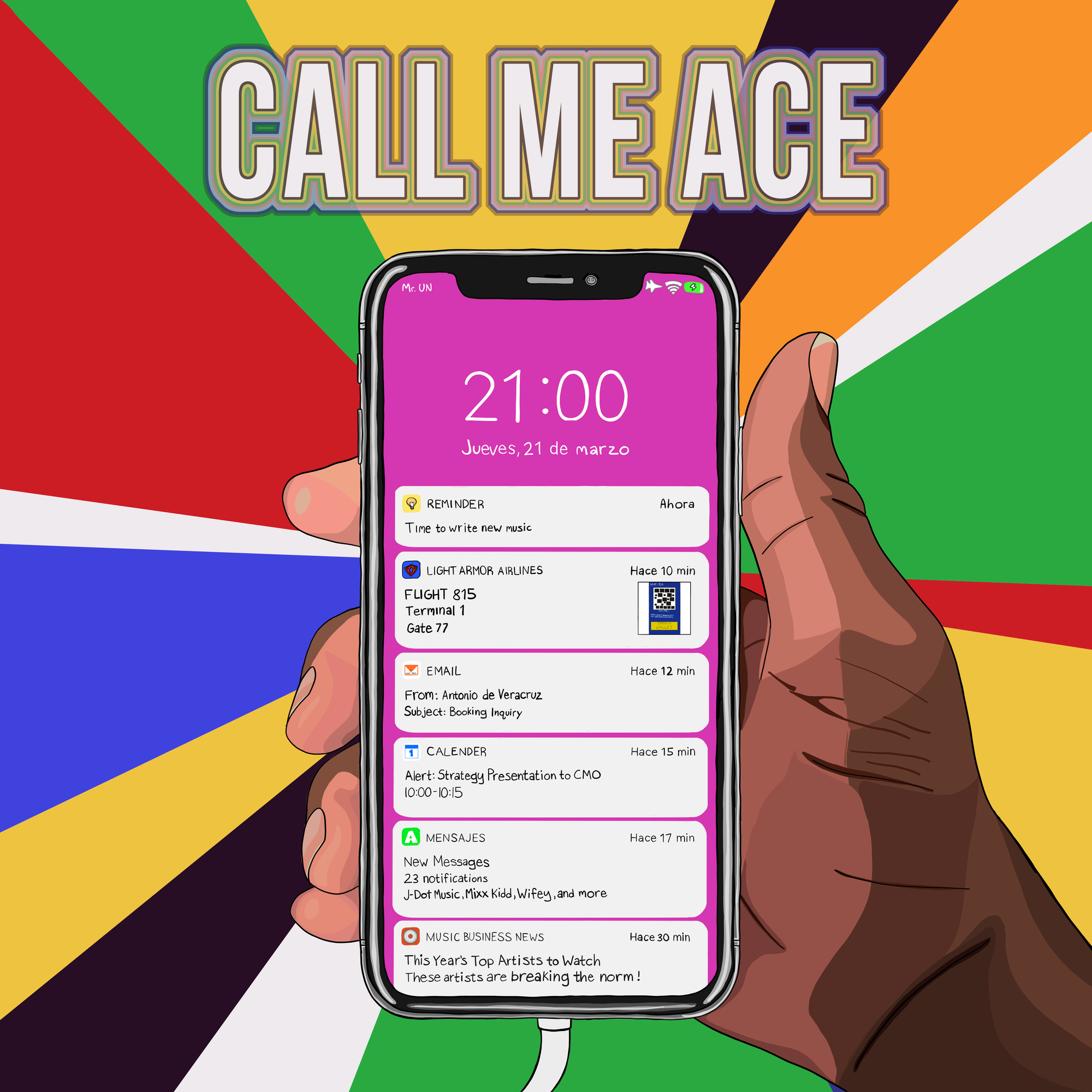 Call Me Ace - Airplane Mode (Album Cover)